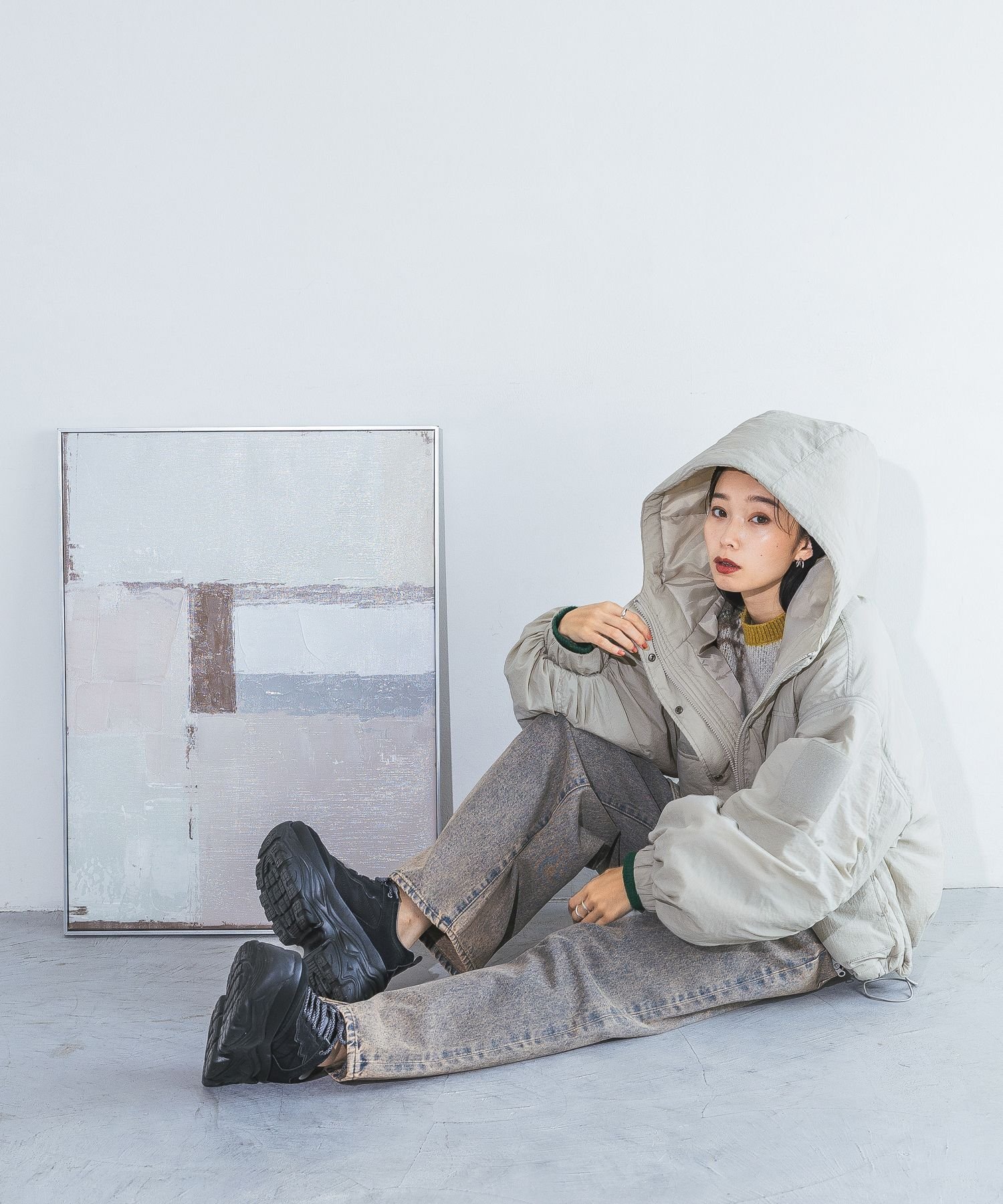 JEANASIS｜ソデ2WAYモンスターパーカーショートコート | Rakuten