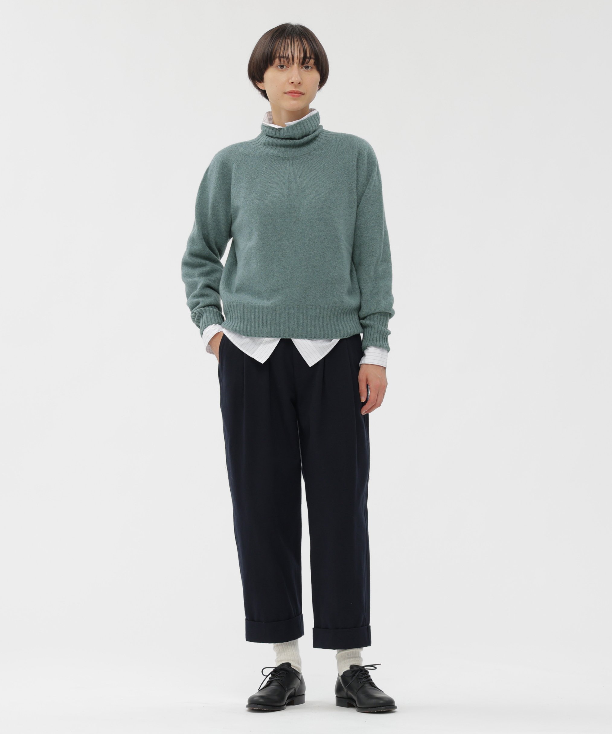 MARGARET HOWELL｜TWISTED CASHMERE WOOL KNITWEAR | Rakuten Fashion