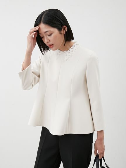 Mila Owen｜【セットアイテム】2wayレースカラーペプラムSET UP