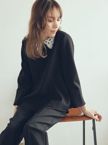 Mila Owen｜【セットアイテム】2wayレースカラーペプラムSET UP