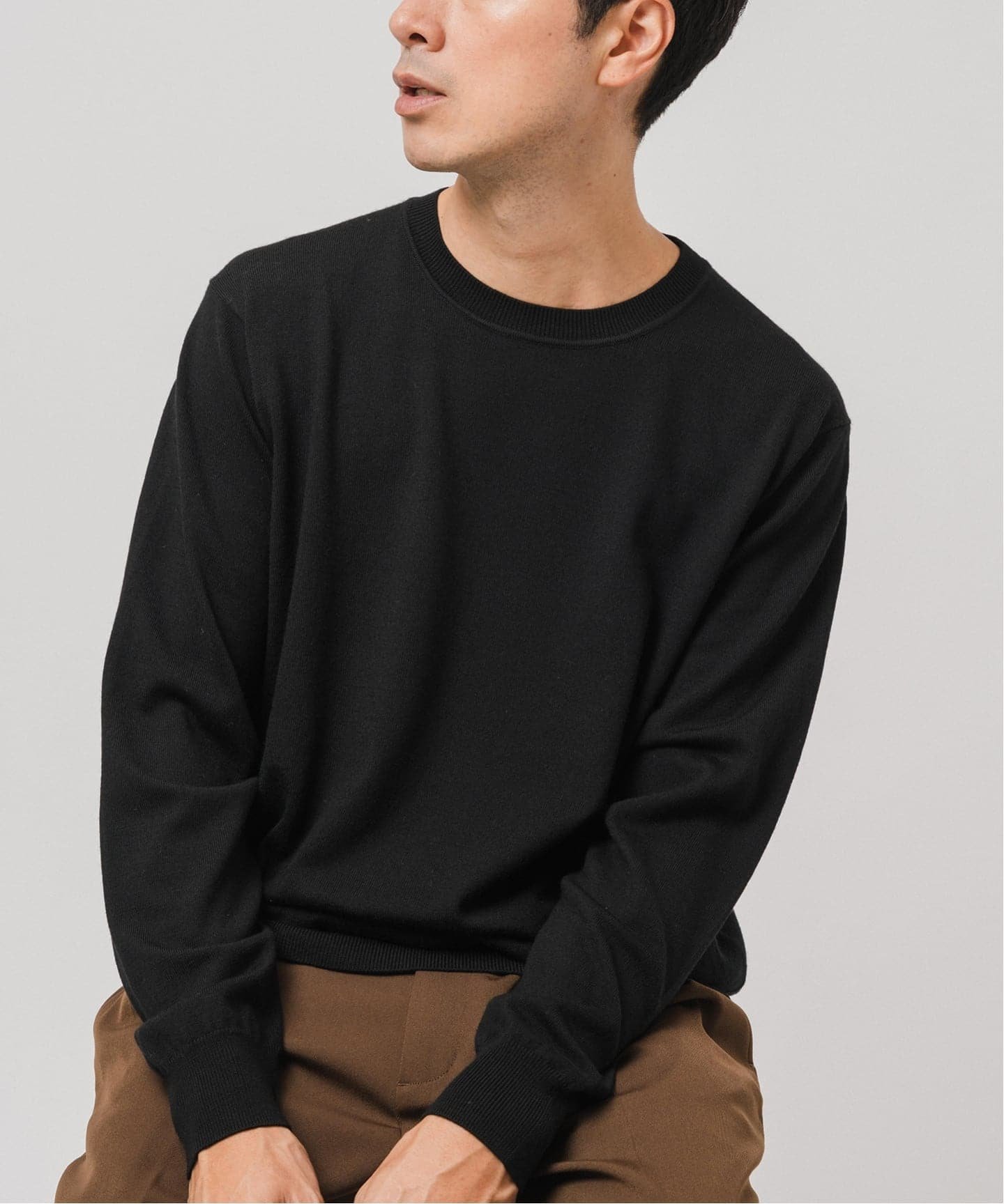 EDIFICE｜14ゲージ ウール クルーネックニット | Rakuten Fashion(楽天