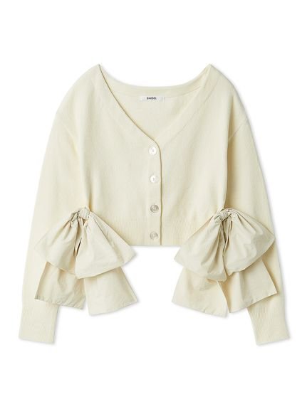 SNIDEL｜リボンドッキングカーディガン | Rakuten Fashion(楽天