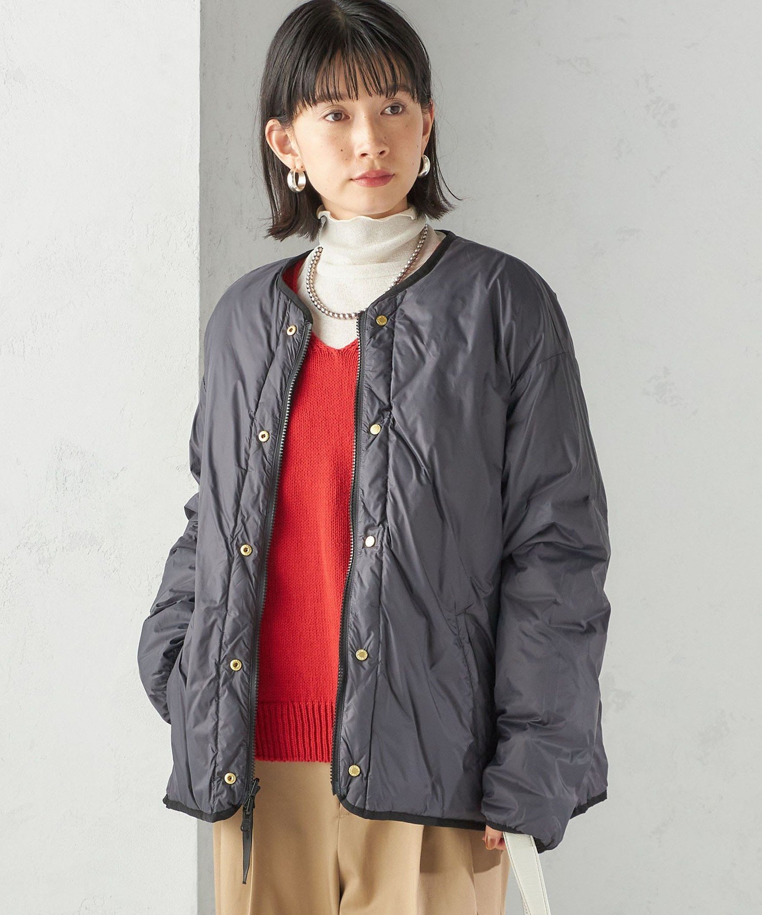 SHIPS｜【SHIPS別注】TAION:<手洗い可能>リブ マルチ WAY ダウン