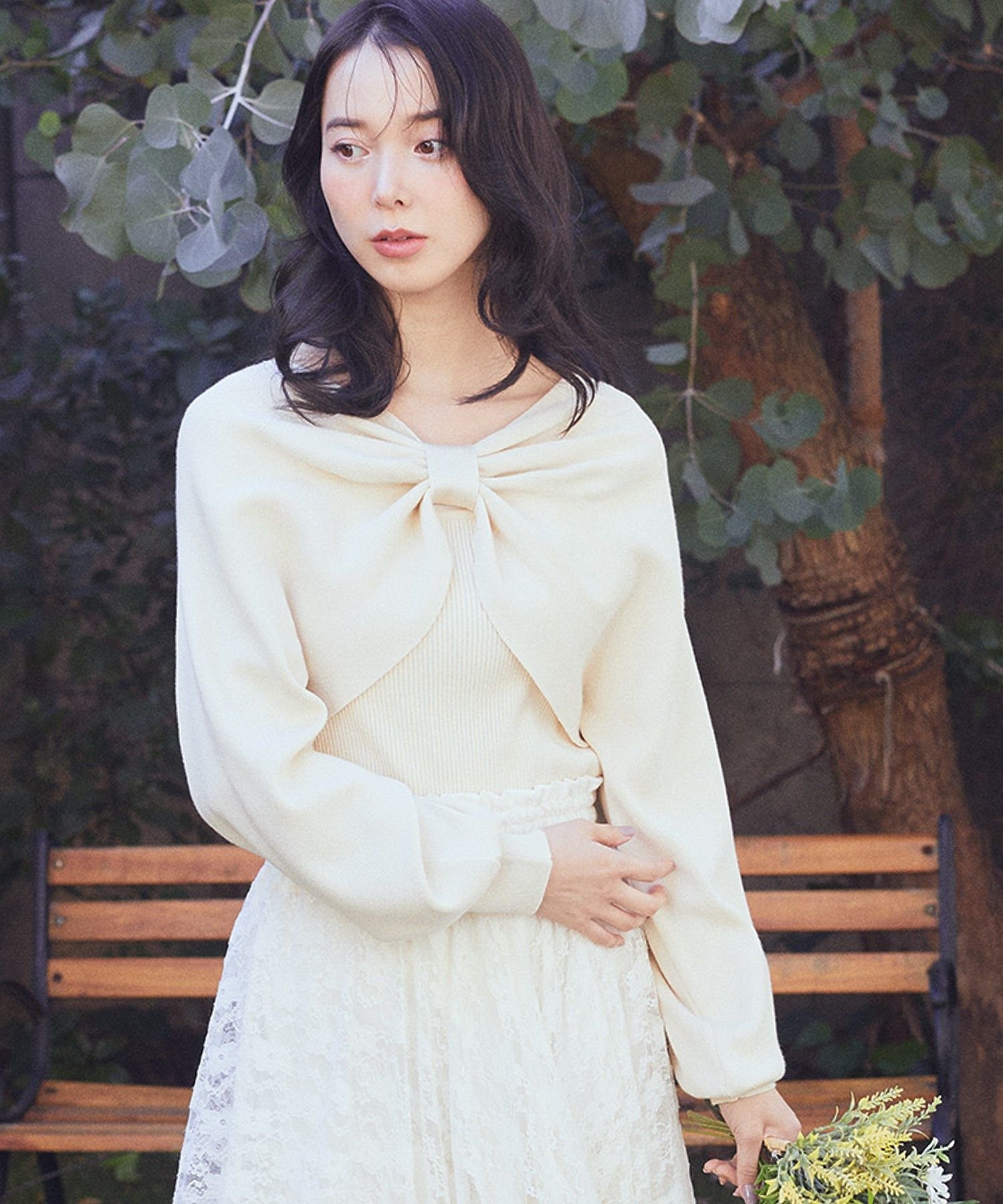 earth music&ecology｜【WEB限定】リボンニットアンサンブル | Rakuten