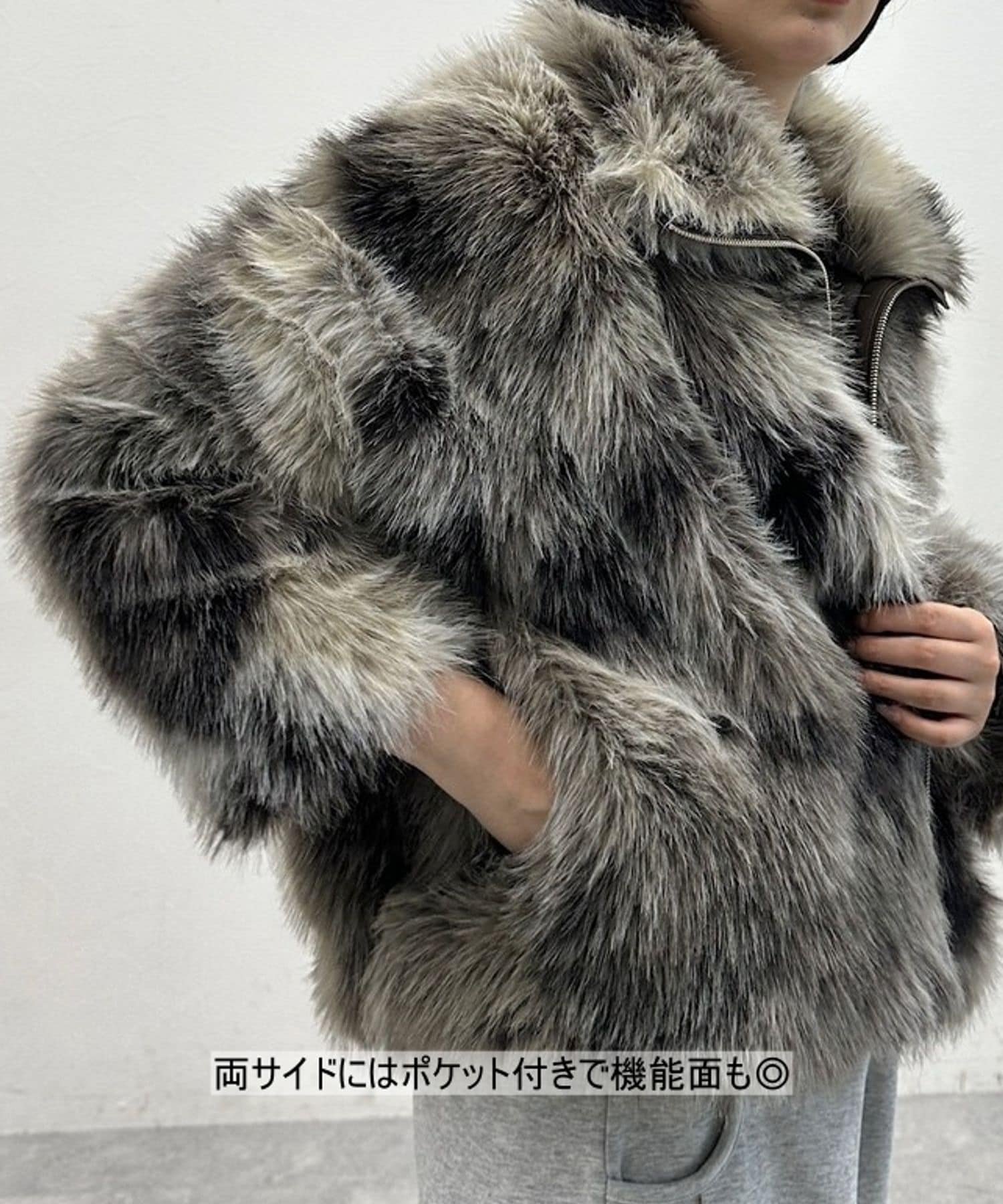 JEANASIS｜MIXカラーファーブルゾン | Rakuten Fashion(楽天