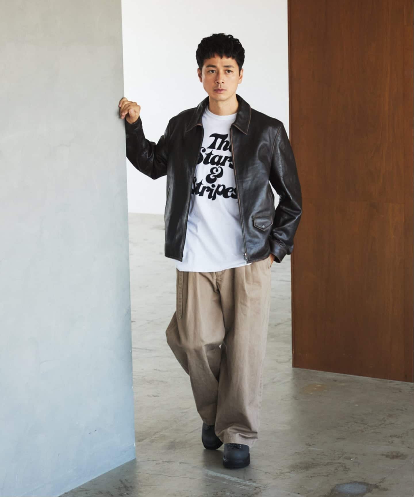 EDIFICE｜ラムレザー フレンチアンティーク ライダースジャケット