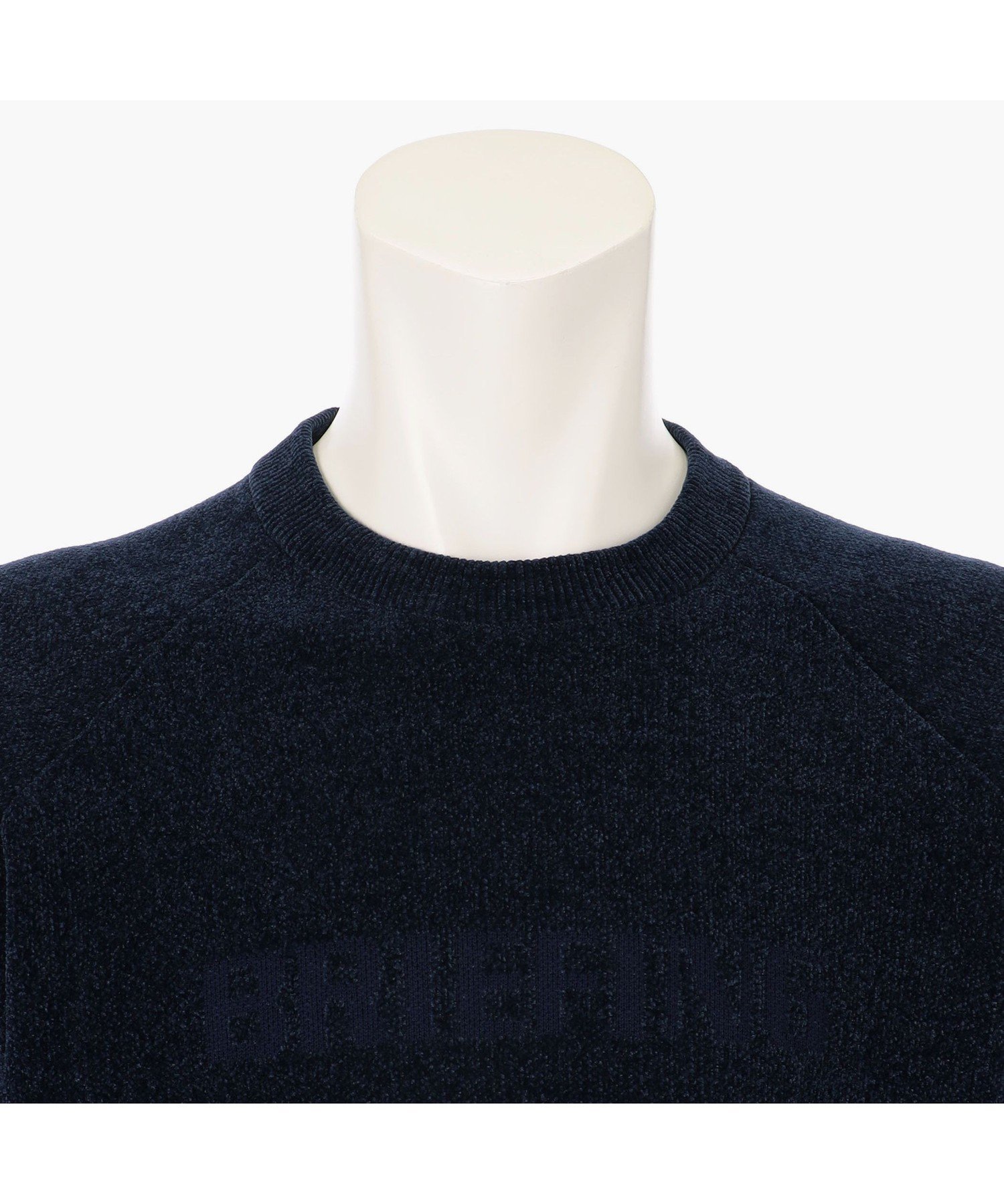 極美品 ブリーフィング メンズ モールヤーン ロゴクルーネックニット M