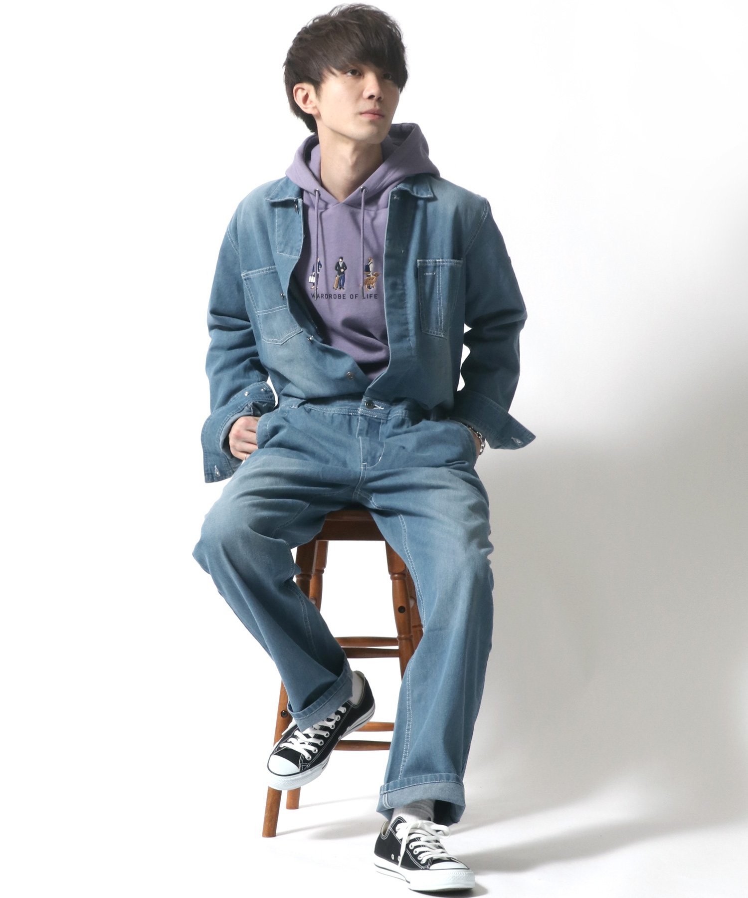 SITRY｜ツナギ メンズ ユニセックス オールインワン デニム ジャンプ