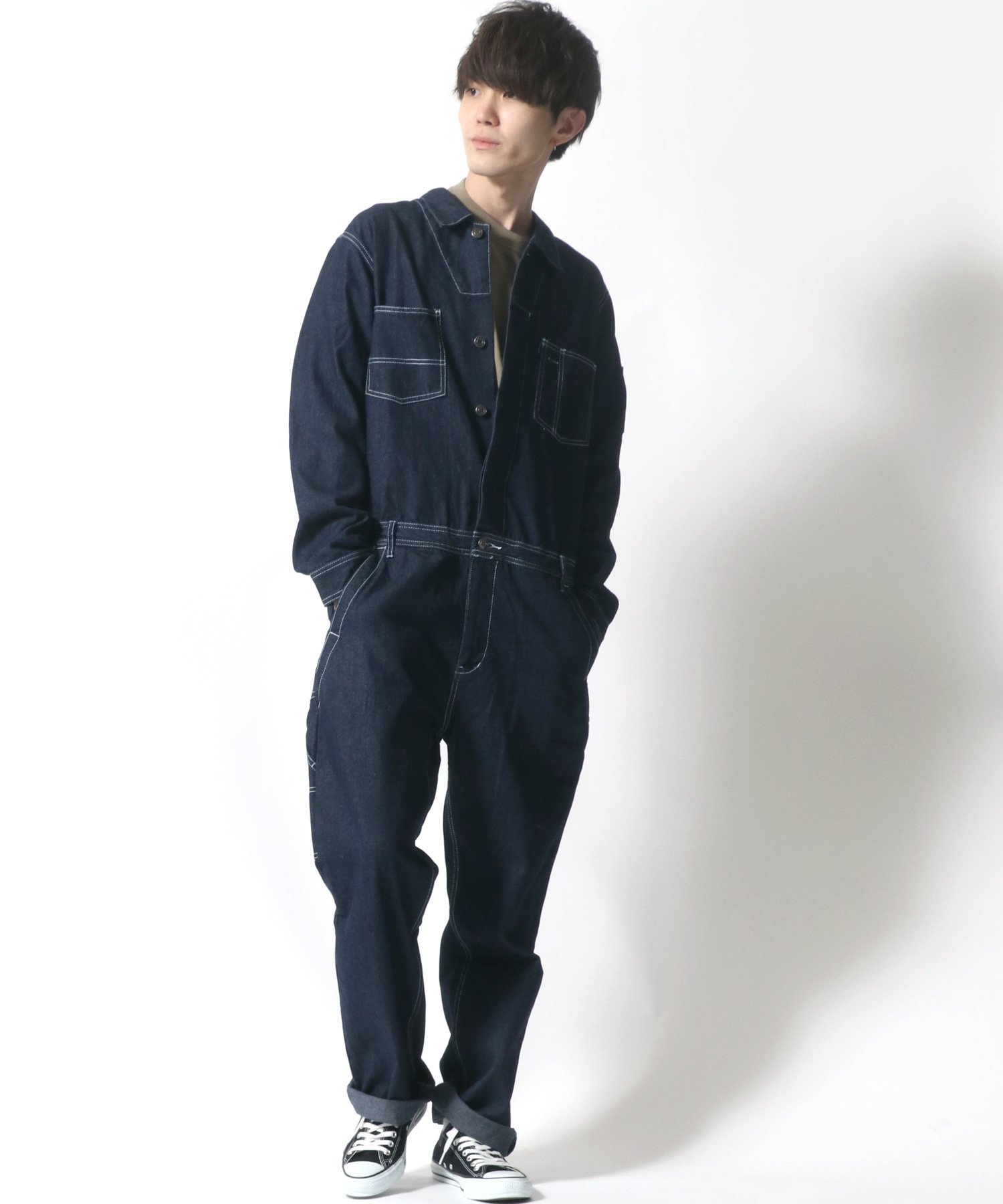 SITRY｜ツナギ メンズ ユニセックス オールインワン デニム ジャンプ