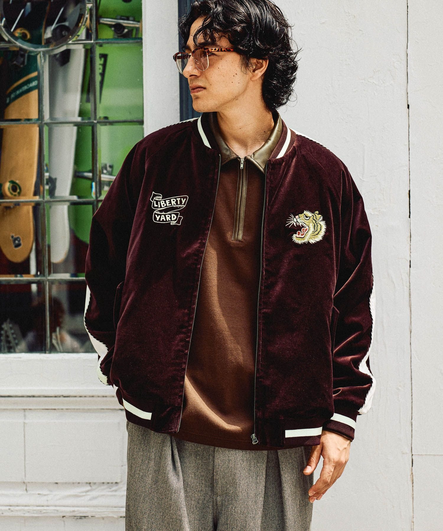 niko and ｜ベロア刺繍スカジャン | Rakuten Fashion(楽天