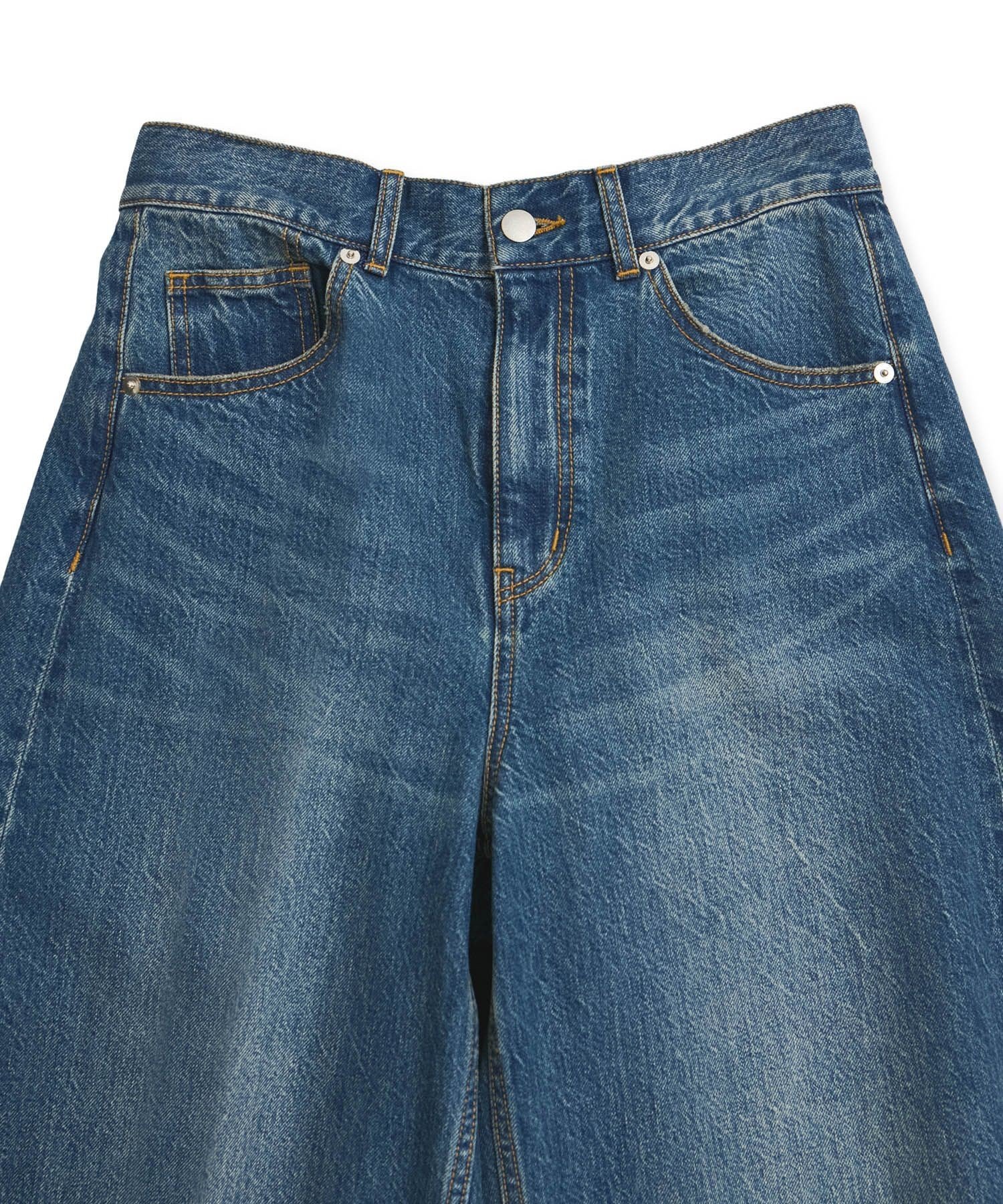 ADAM ET ROPE'｜【サステナブル】バックタックワイドデニム | Rakuten