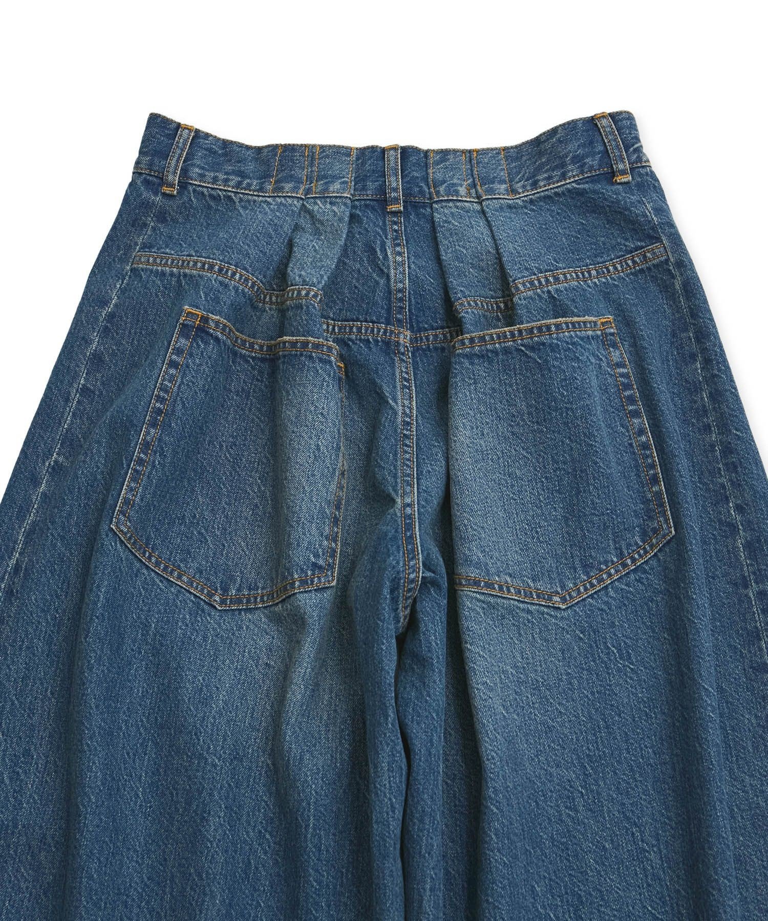 ADAM ET ROPE'｜【サステナブル】バックタックワイドデニム | Rakuten