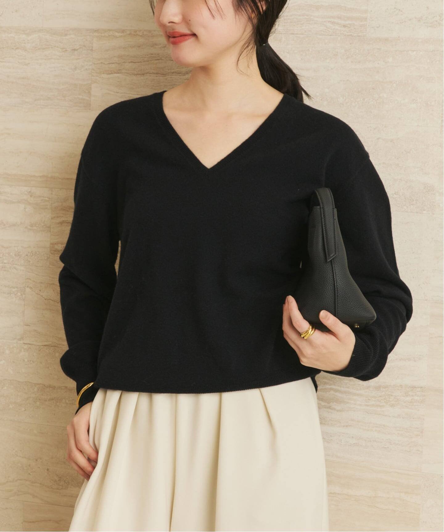 plage｜W/CAS Vネックプルオーバー | Rakuten Fashion(楽天