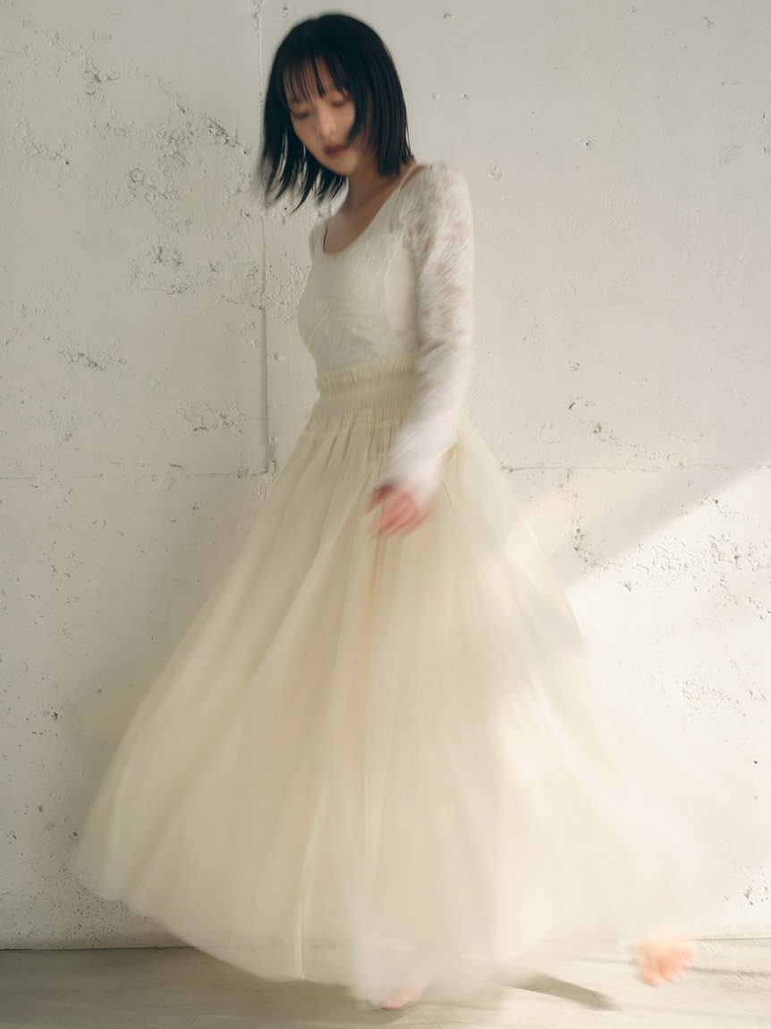 SNIDEL｜【Chacott】Sustainableチュールスカート | Rakuten Fashion