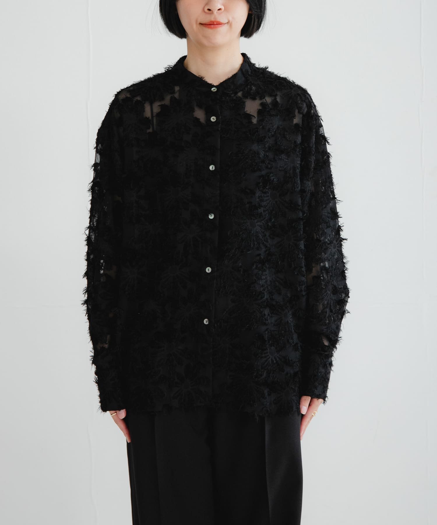 URBAN RESEARCH｜カットジャガードバンドカラーシャツ | Rakuten