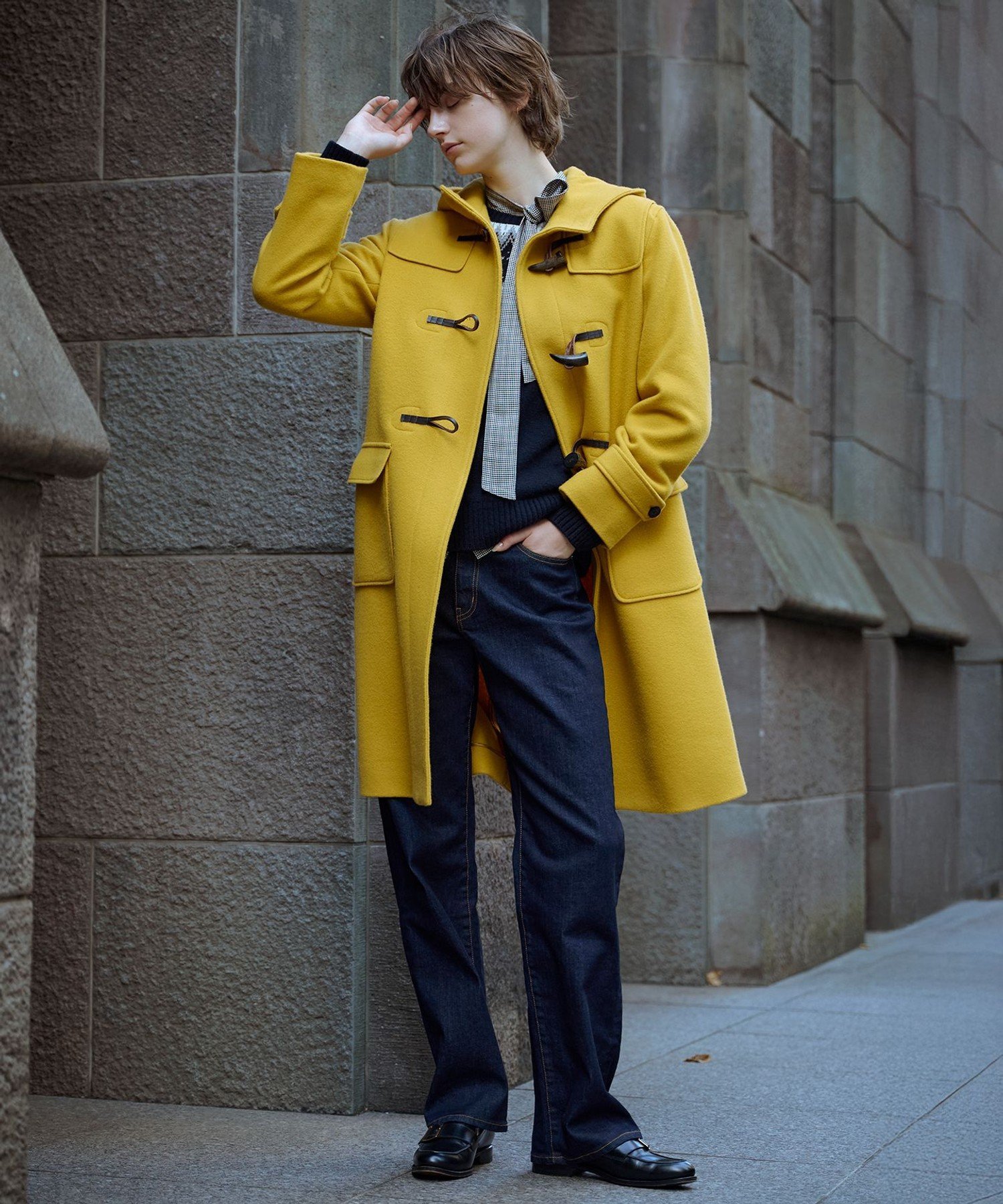 J.PRESS｜Jackal ソフトメルトン ダッフル コート | Rakuten Fashion