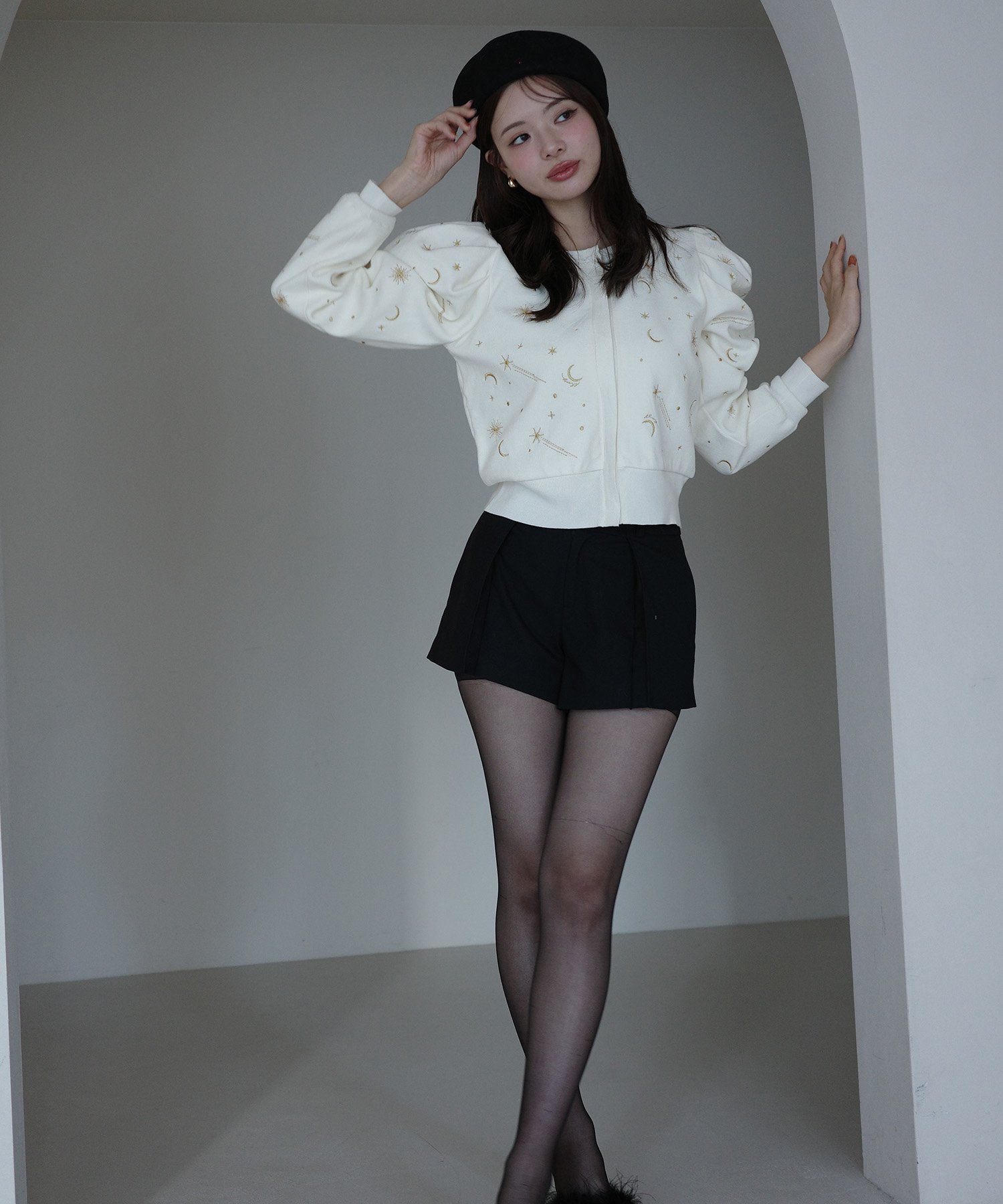 EIMY ISTOIRE｜スターエンブロイダリーニット | Rakuten Fashion(楽天