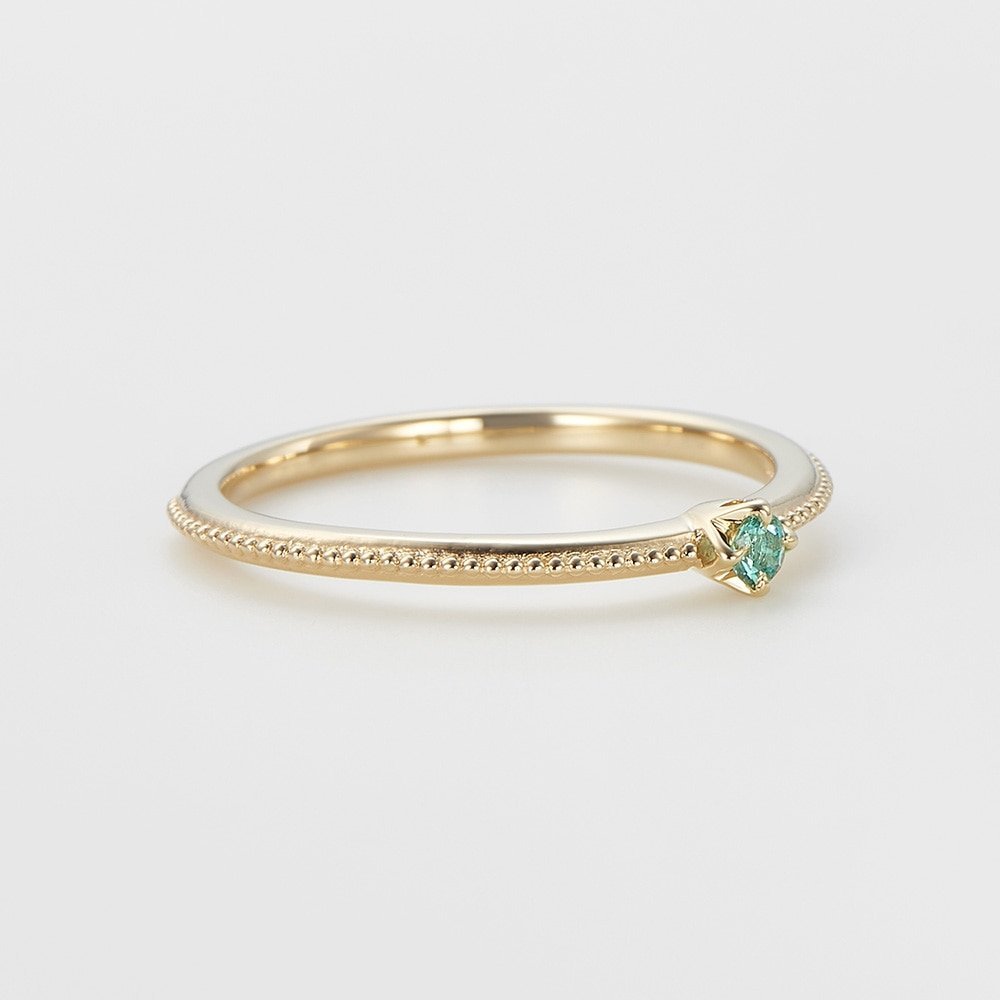 agete｜<5月誕生石>K10エメラルドピンキーリング(マザー) | Rakuten