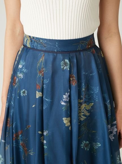 FRAY I.D｜ボタニカルプリントシアータックスカート | Rakuten Fashion