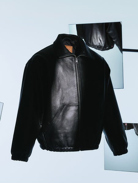 Levi's｜PREMIUM BLACK FULLZIP SPORTS LEATHER JACKET | Rakuten