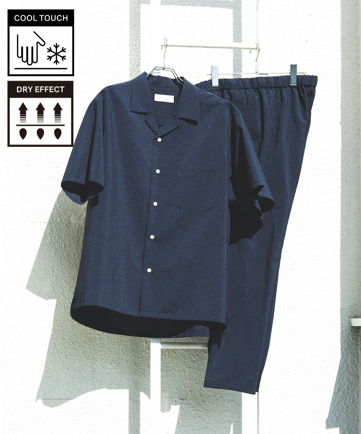 ADAM ET ROPE'｜【RIRANCHA】サマーセットアップ / オープンカラー