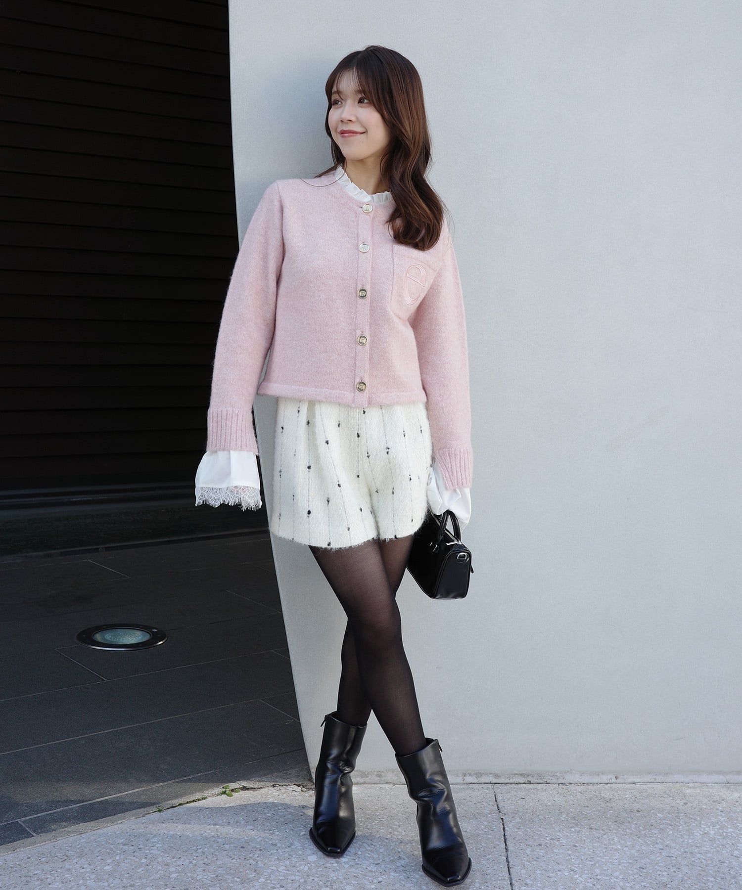 EIMY ISTOIRE｜Attachedcollrモヘアカーディガン | Rakuten Fashion