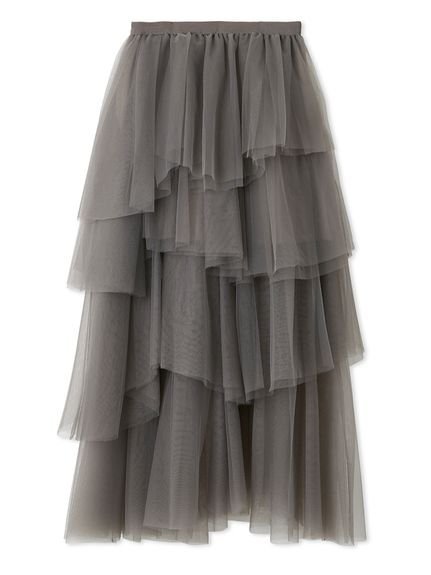 FRAY I.D｜チュールアシメティアードスカート | Rakuten Fashion(楽天