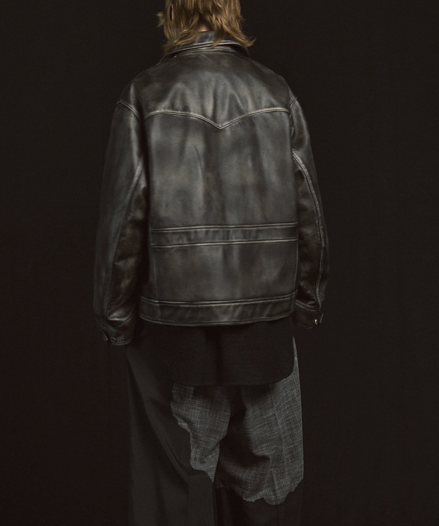 MAISON SPECIAL｜Sheep Leather Tailored Double Rider Jacket