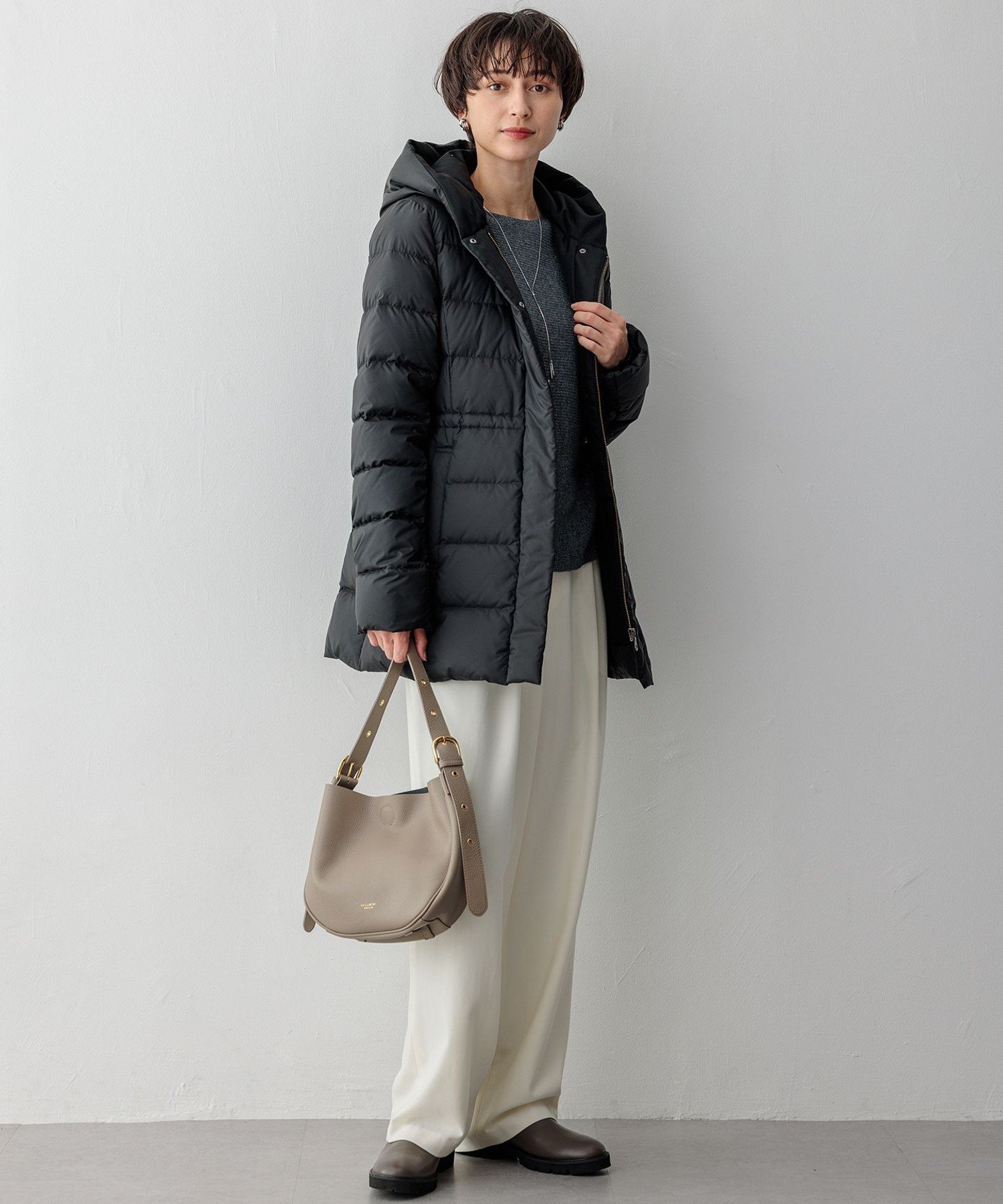 23区｜【VERY掲載/新色追加】シレータフタ ミドル丈 ダウンコート