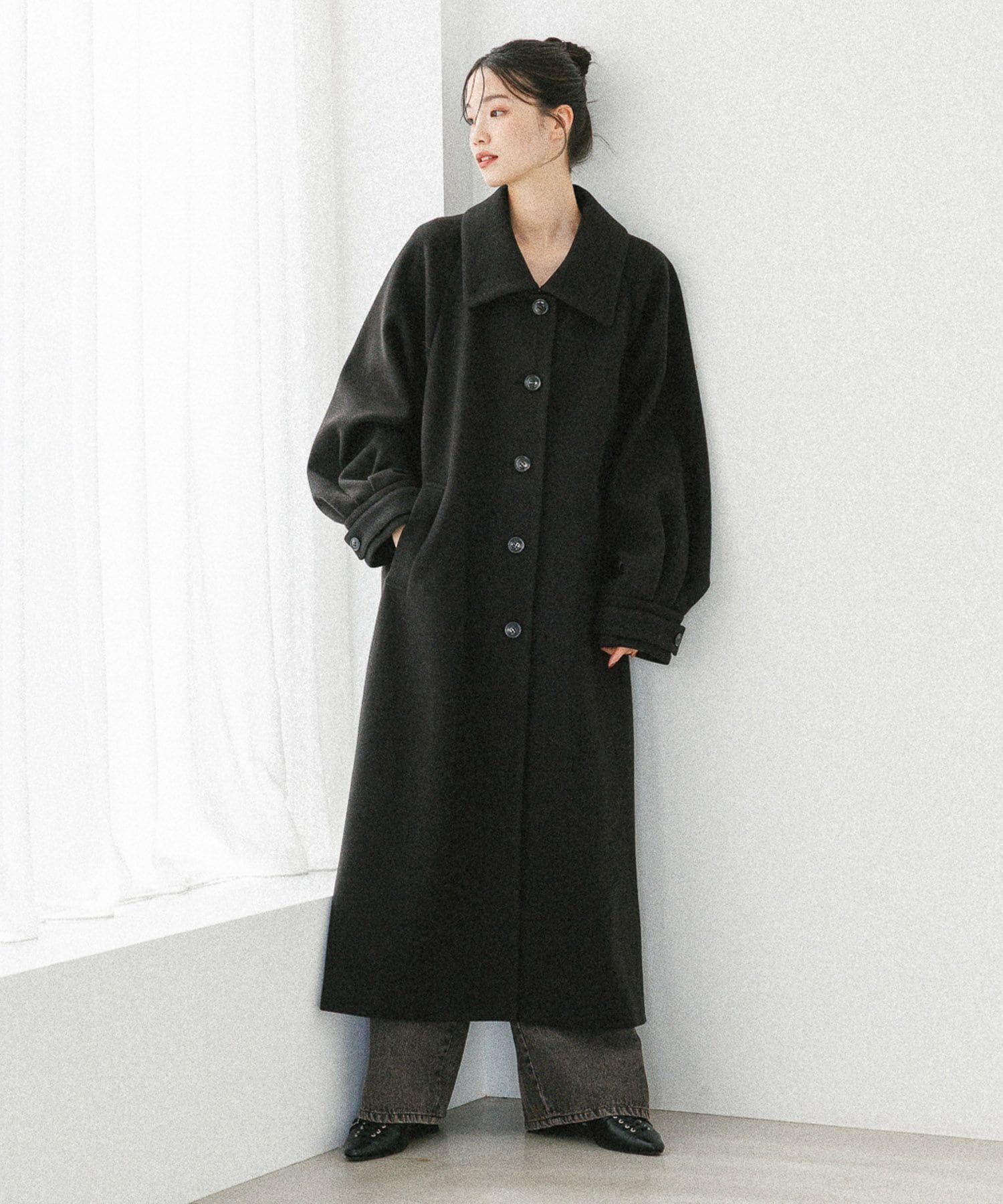 Heather｜2WAYステンカラーロングコート | Rakuten Fashion(楽天