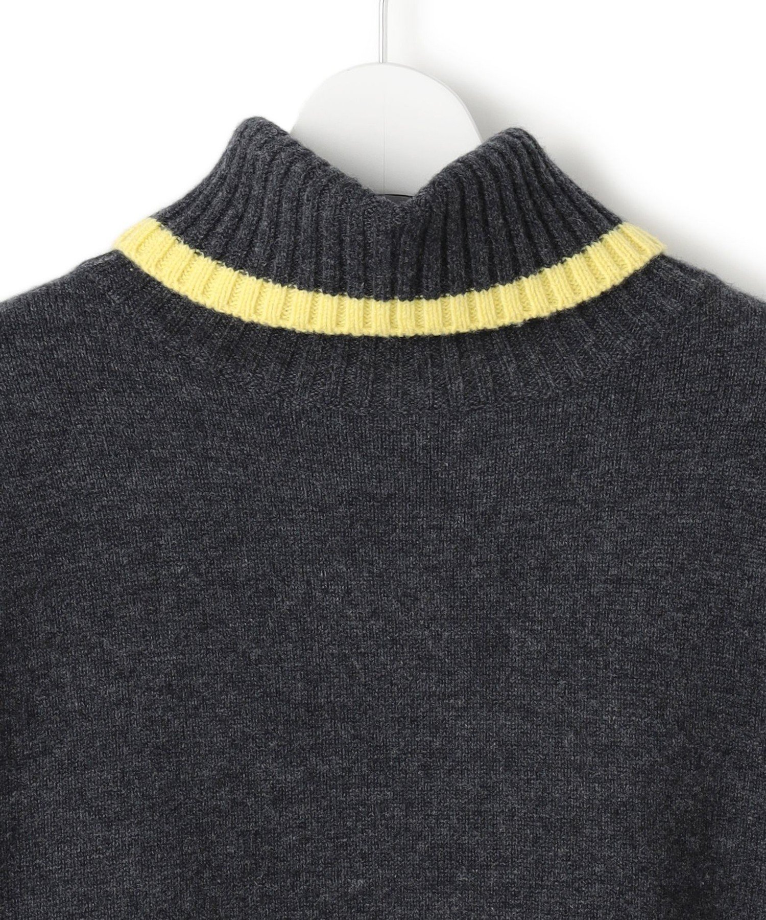 23区｜【FUDGE掲載/洗える】ウールカシミヤ コンビカラー オフタートル