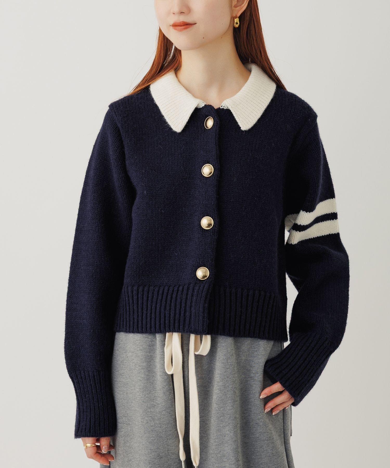 ADAM ET ROPE'｜【WEB限定】ポロニットカーディガン | Rakuten Fashion