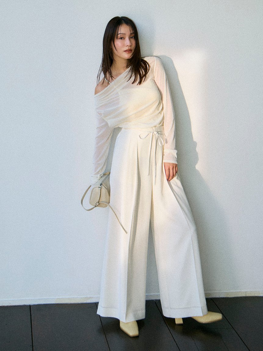 FRAY I.D｜デコルテタックフロッキーチュールトップス | Rakuten