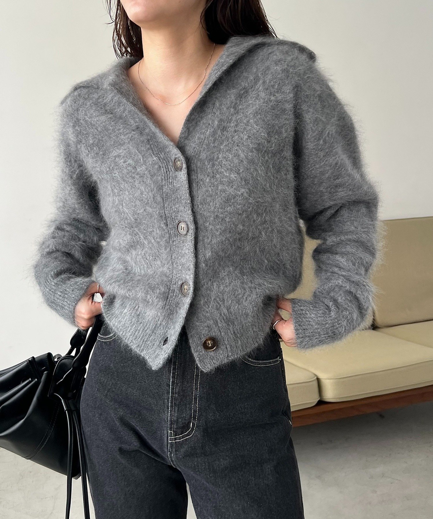 CAPRICIEUX LE'MAGE｜【上質な着心地】WOOL100ミンクタッチ