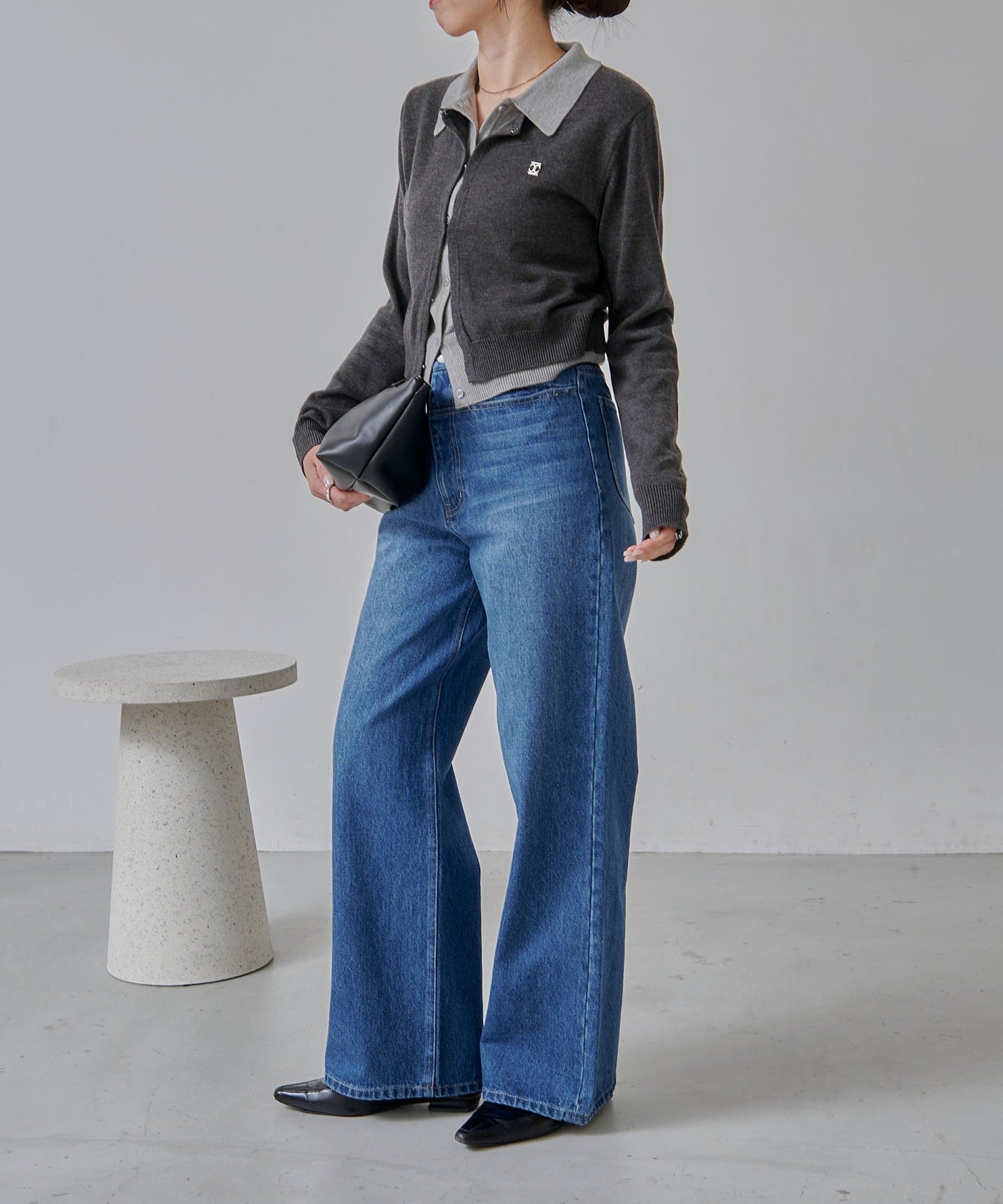 CAPRICIEUX LE'MAGE｜レイヤードポロニットカーディガン | Rakuten