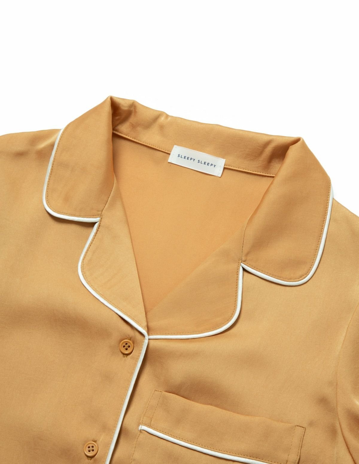 SLEEPY SLEEPY｜ヴィンテージサテンパジャマ長袖&ロングパンツ/セット