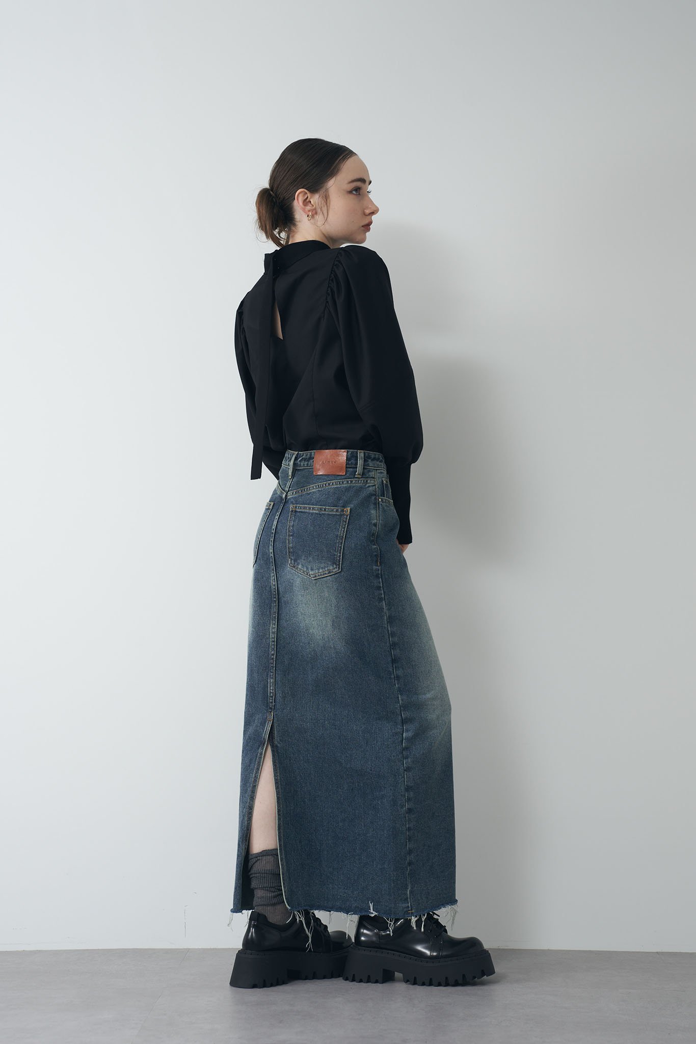 Limue｜サキソニーボリュームスリーブトップス | Rakuten Fashion(楽天