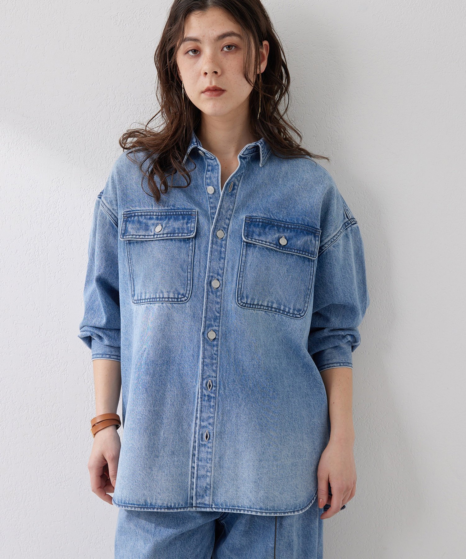 Whim Gazette｜ドロップデニムシャツ | Rakuten Fashion(楽天