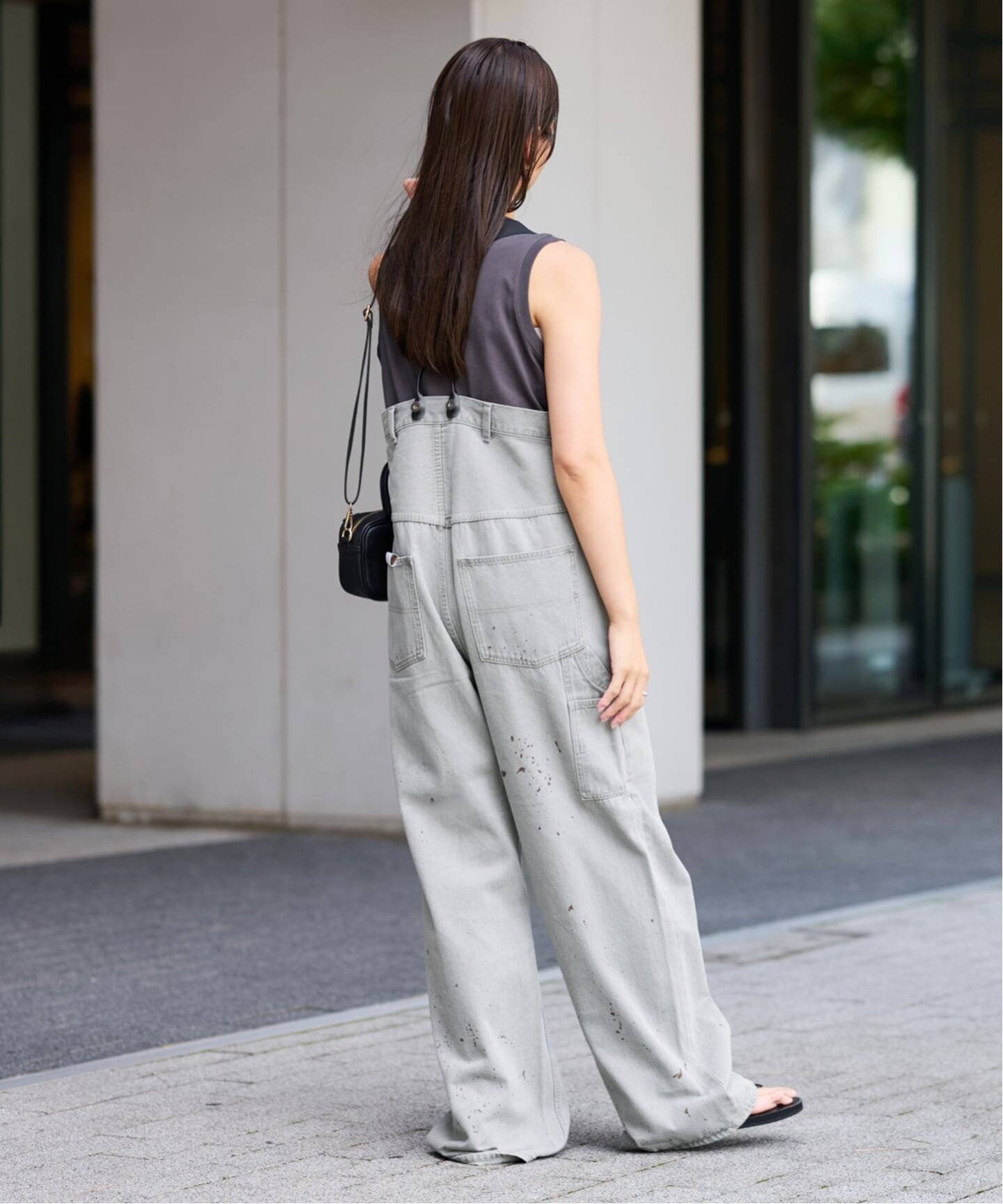 FRAMeWORK｜PAYDAY /ペイデイ サスペンダー付きペイント加工デニム