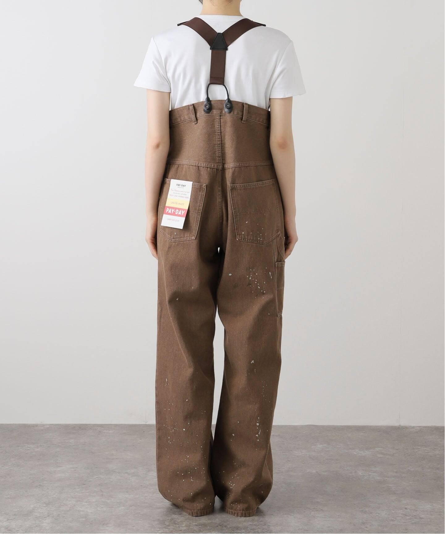 FRAMeWORK｜PAYDAY /ペイデイ サスペンダー付きペイント加工デニム
