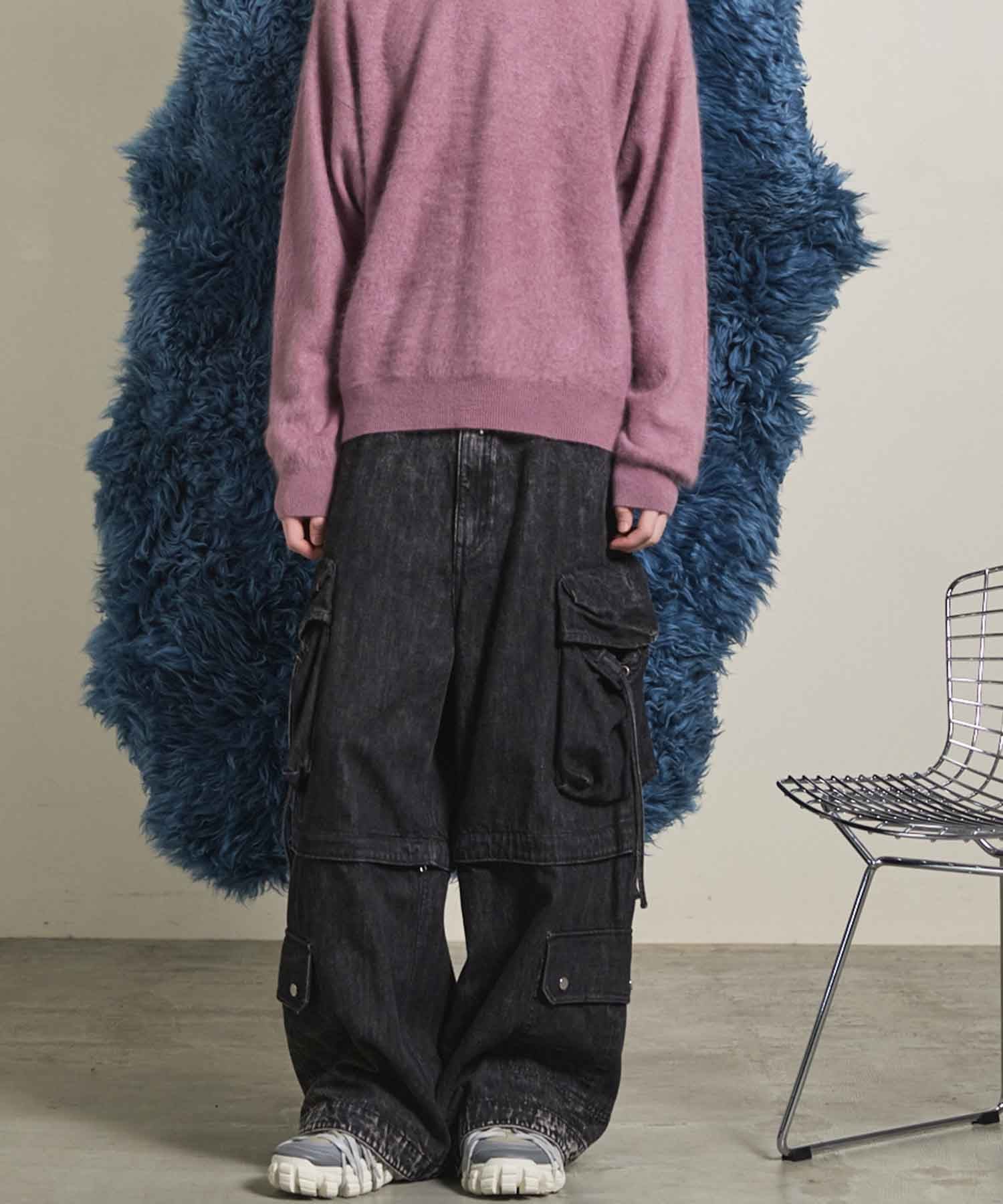 MAISON SPECIAL｜ビッグポケット2WAYバギーデニムカーゴパンツ【MAISON