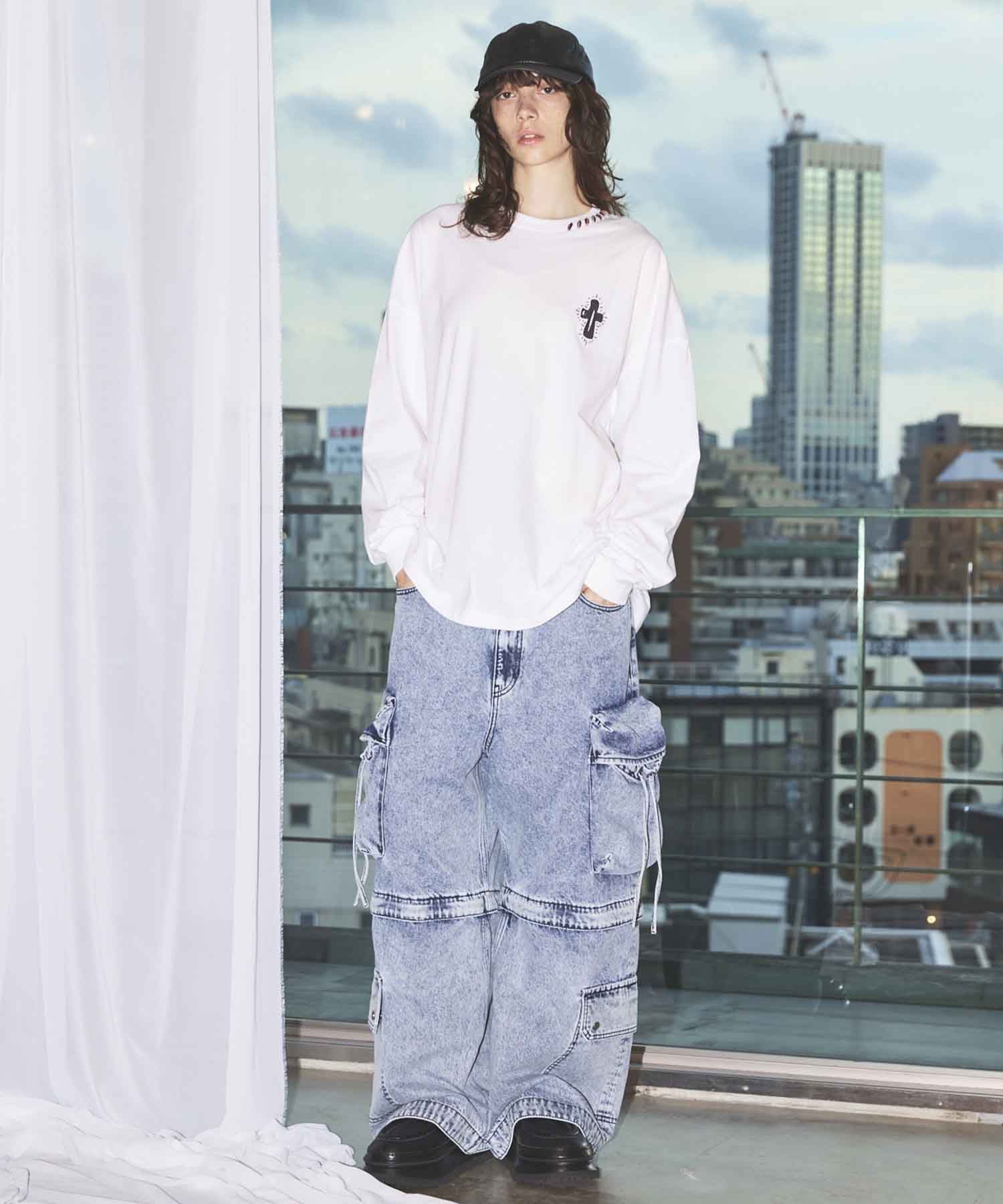 MAISON SPECIAL｜ビッグポケット2WAYバギーデニムカーゴパンツ【MAISON