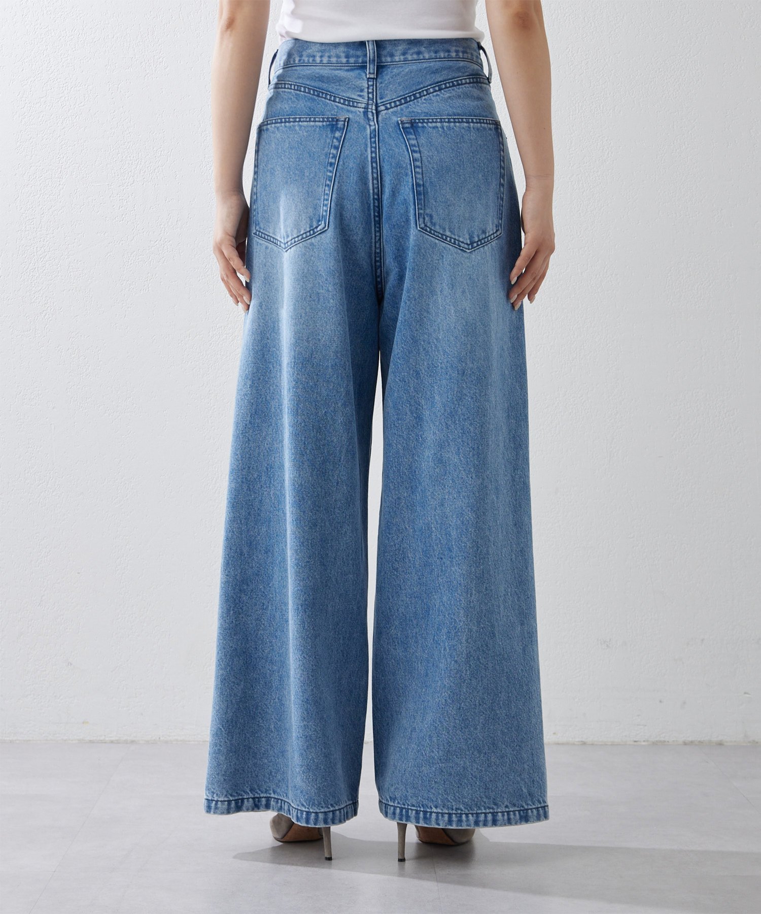 Whim Gazette｜デニムタックパンツ | Rakuten Fashion(楽天