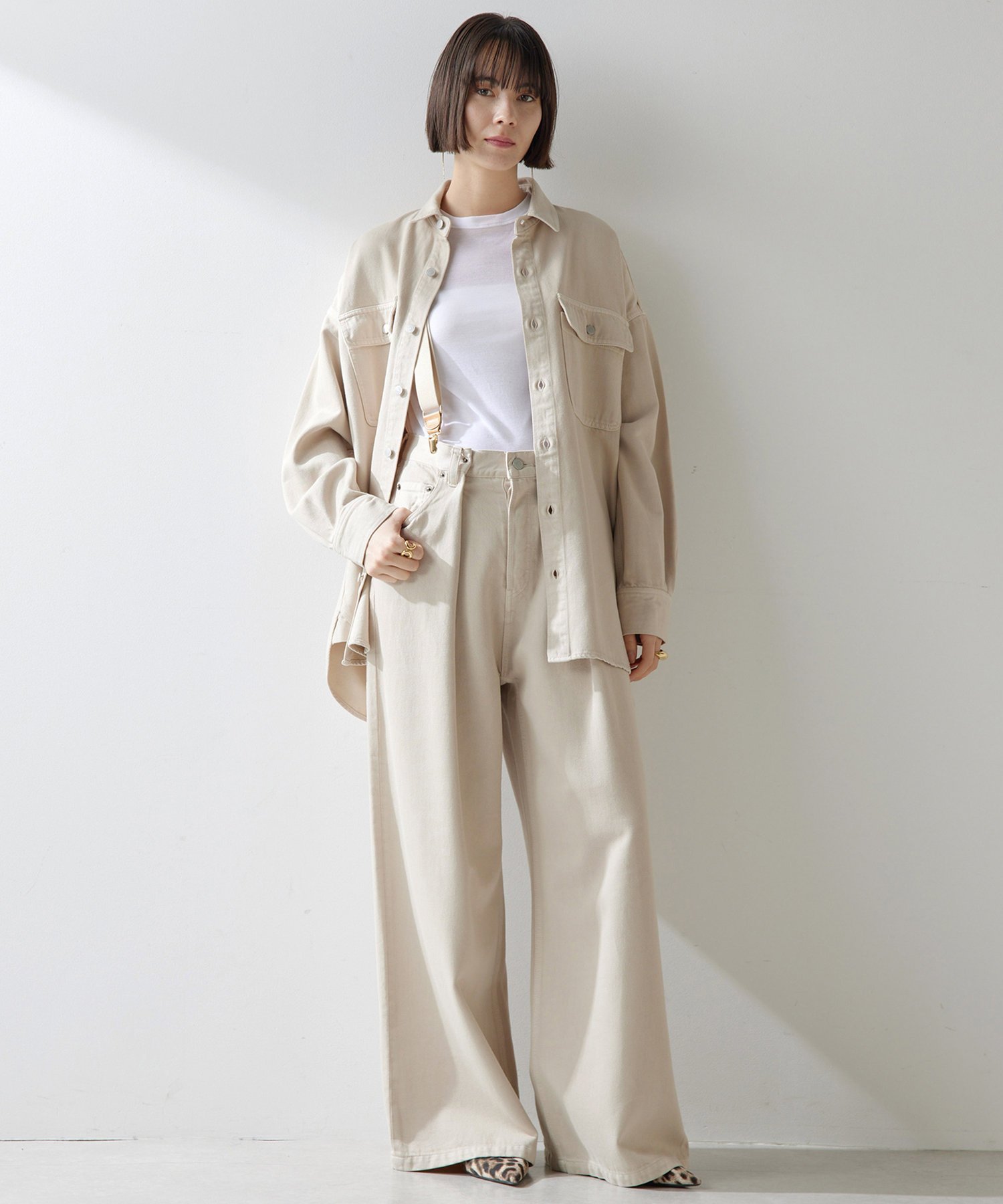 Whim Gazette｜デニムタックパンツ | Rakuten Fashion(楽天