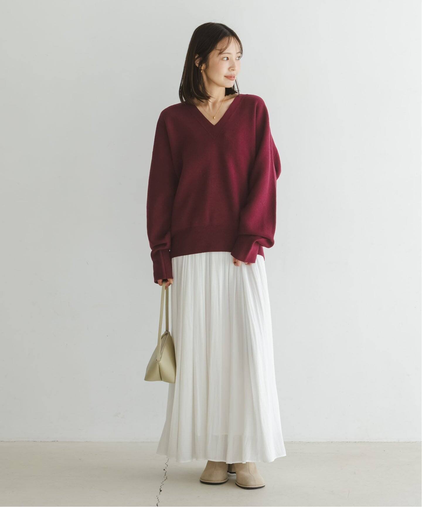 NOBLE｜《追加》カシミヤMIXスムースVプルオーバー2 | Rakuten Fashion