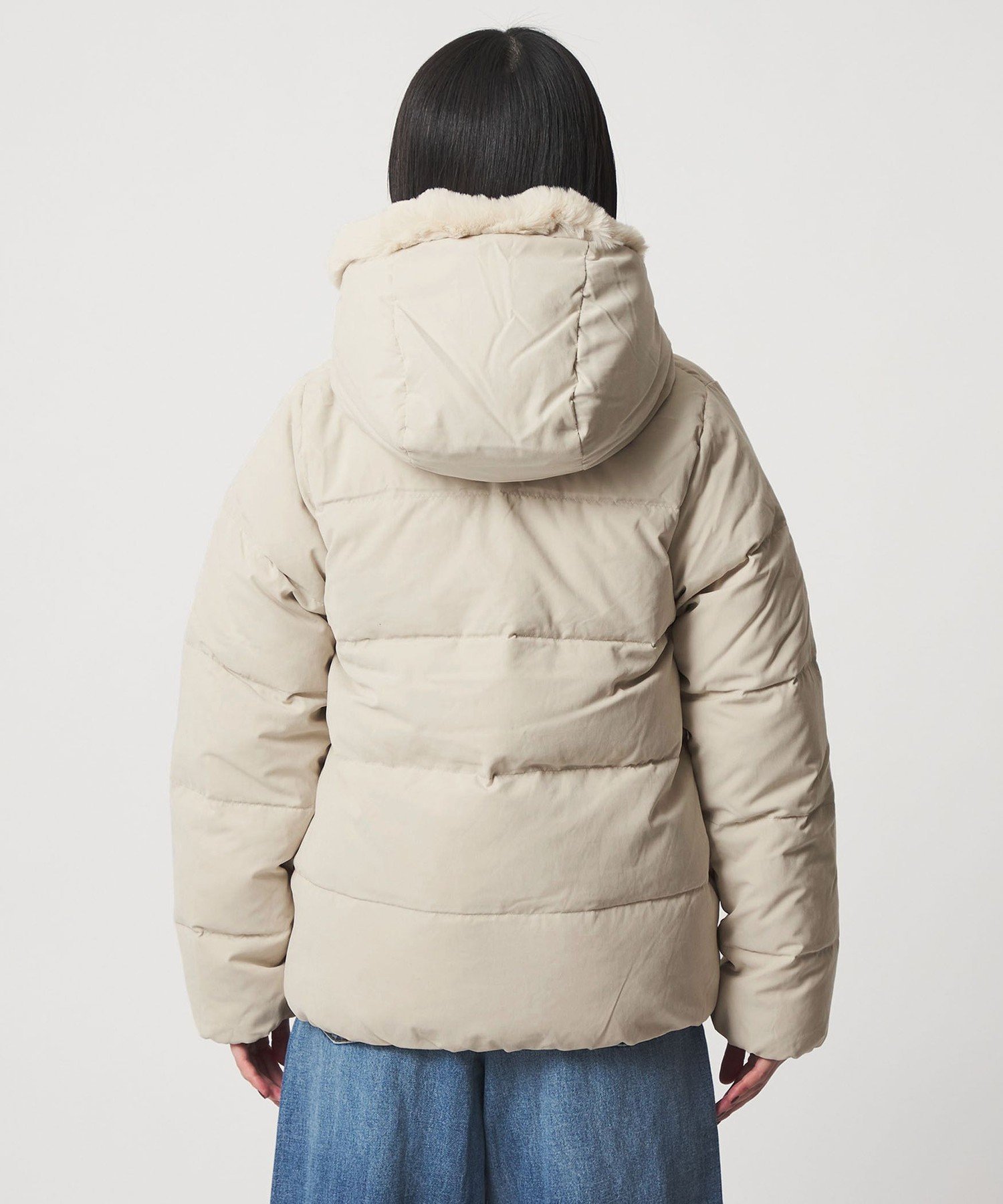 UNITED ARROWS LTD. OUTLET｜フェイクファーフード ダウンジャケット