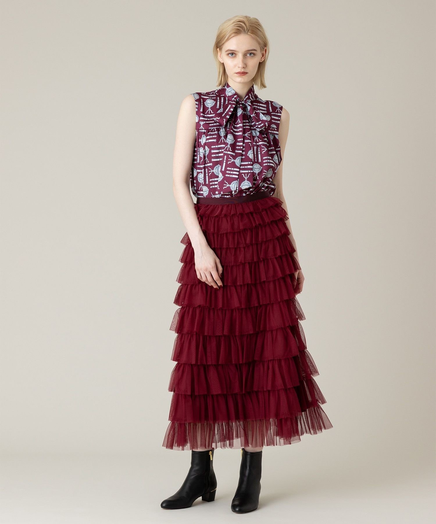 allureville｜【LOULOU WILLOUGHBY】ティアードチュールスカート