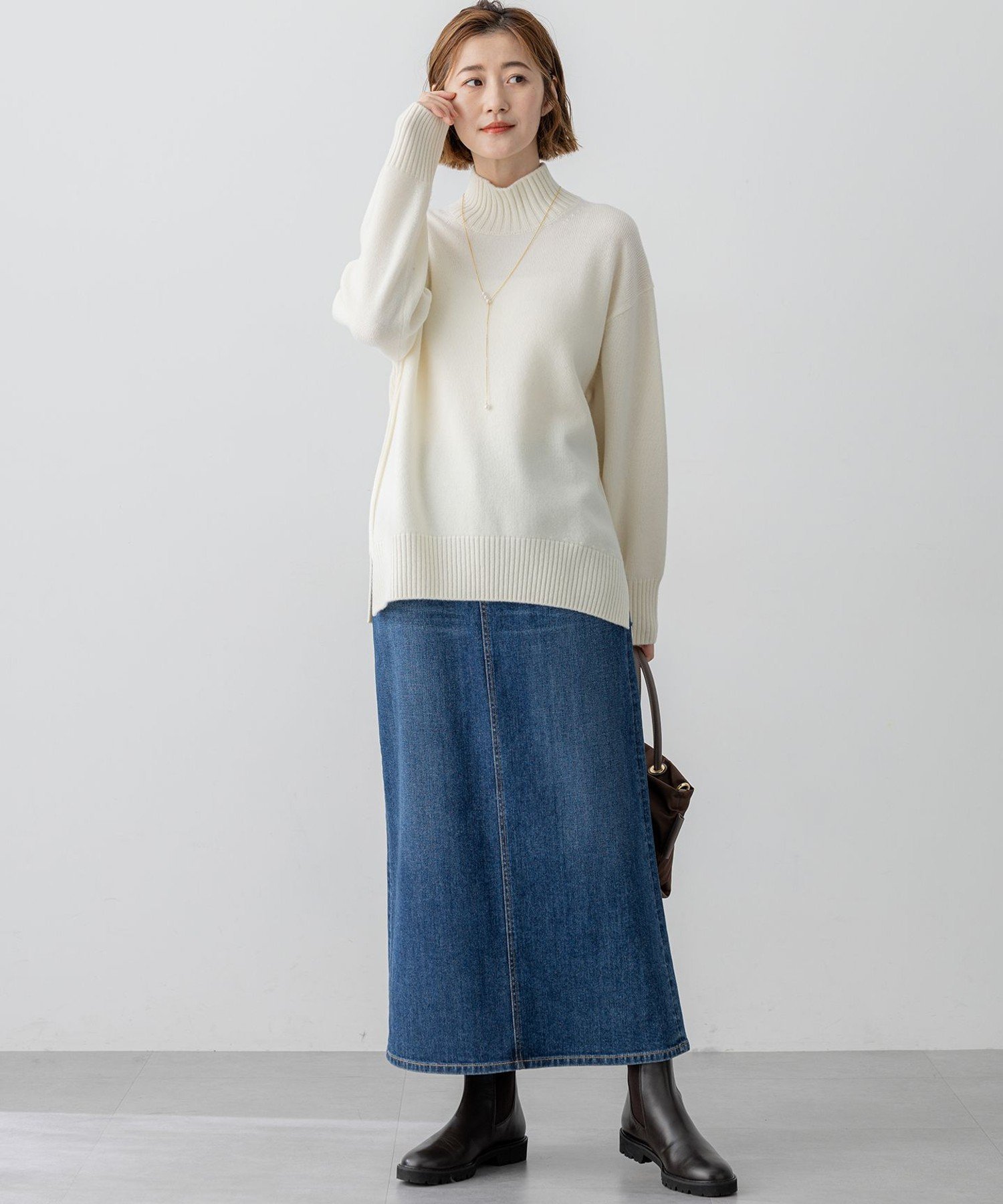 23区｜【見上愛さんコラボカラー/Oggi掲載】カシミヤブレンド