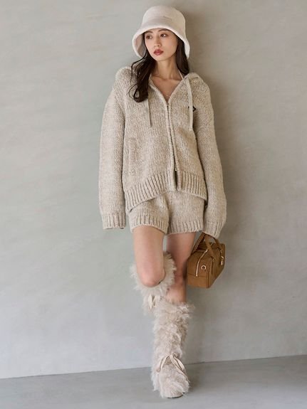 SNIDEL｜ロービングニットフーディー | Rakuten Fashion(楽天