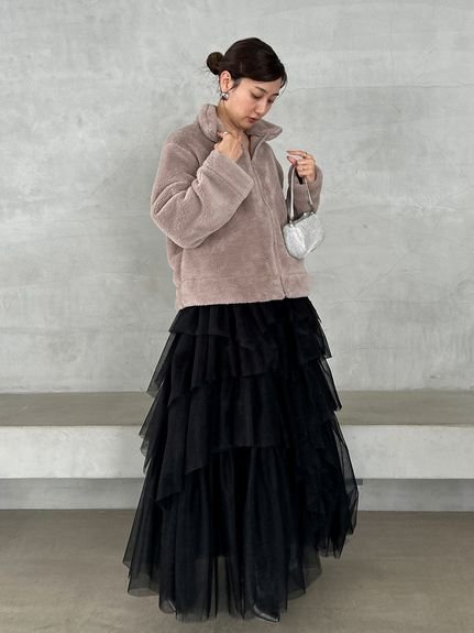 SNIDEL｜チュールボリュームスカート | Rakuten Fashion(楽天